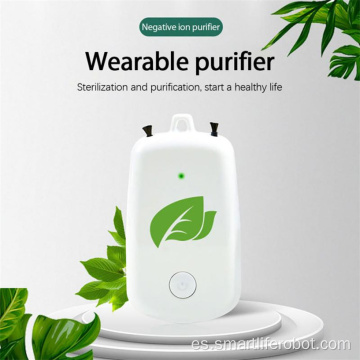 Purificador de aire portátil con collar de iones negativos